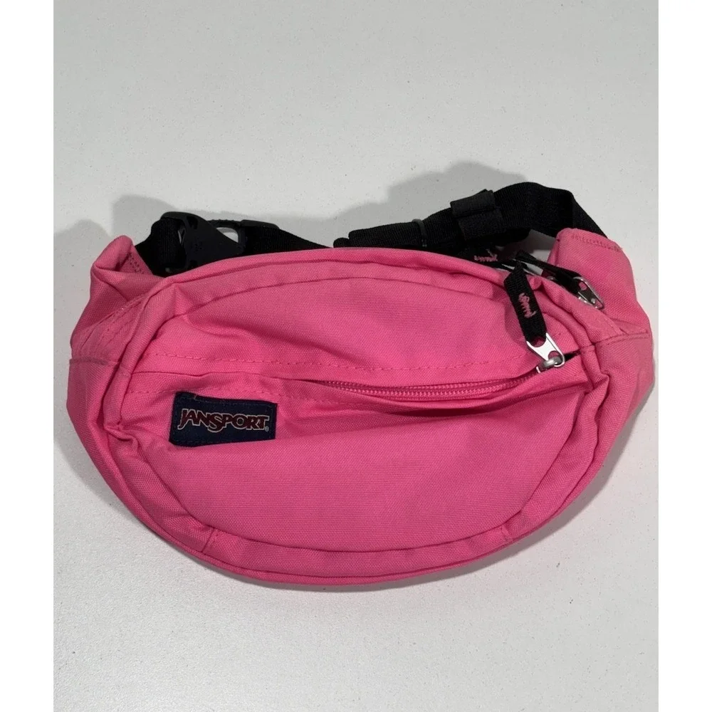 Jansport Fanny Pack Fifth Avenue Fluorescent Pink, Vintage 90s/Y2K Bag NOS
